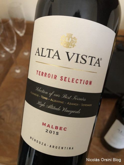 De visita en Alta Vista 2 Terroir Selection Malbec 2015